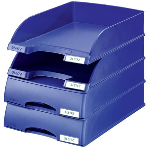 Vaschetta portacorrispondenza Leitz PLUS STANDARD in polistirene A4 blu 52270235